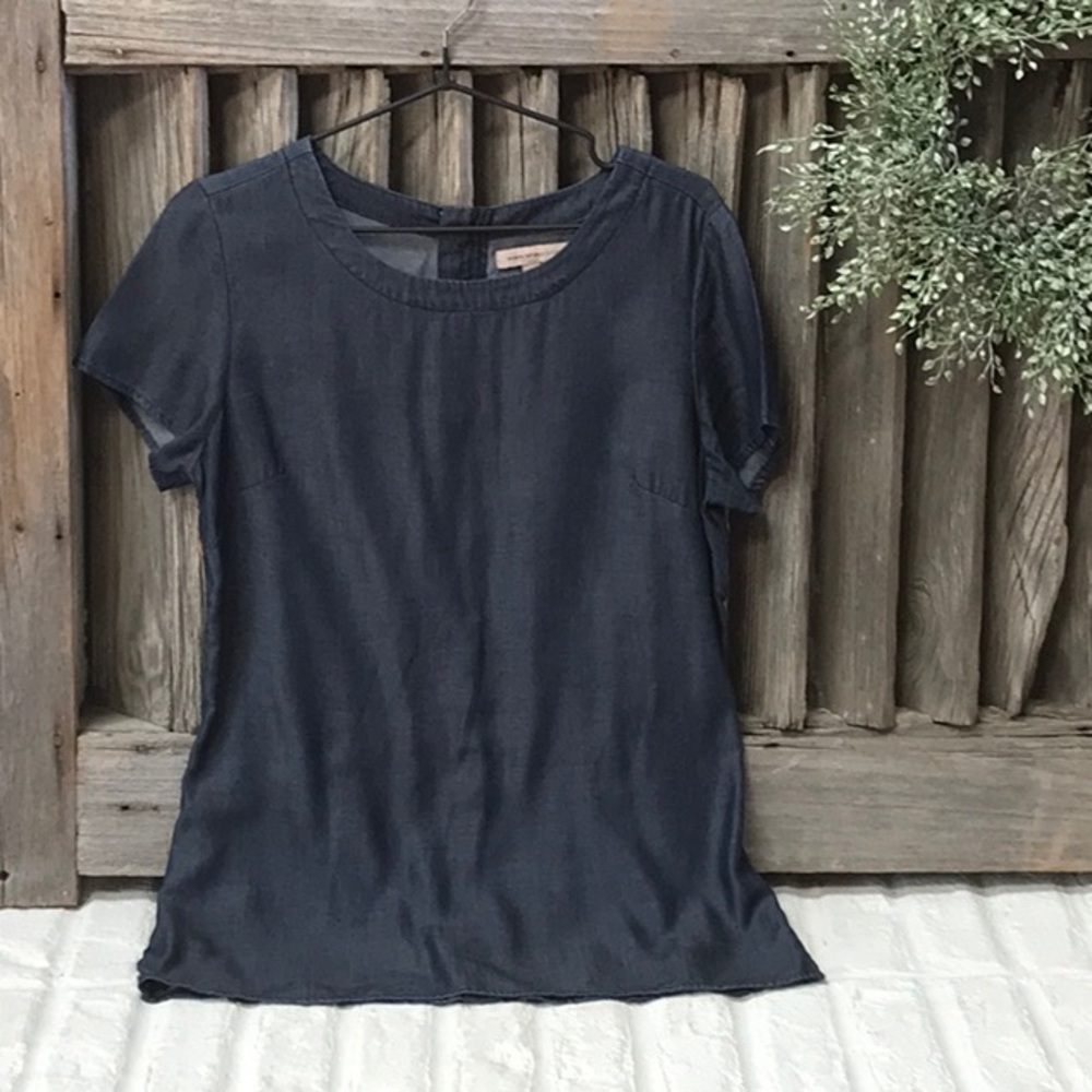 Banana Republic Heritage dark denim tencel shirt